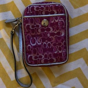 Vintage Coach wristlet
